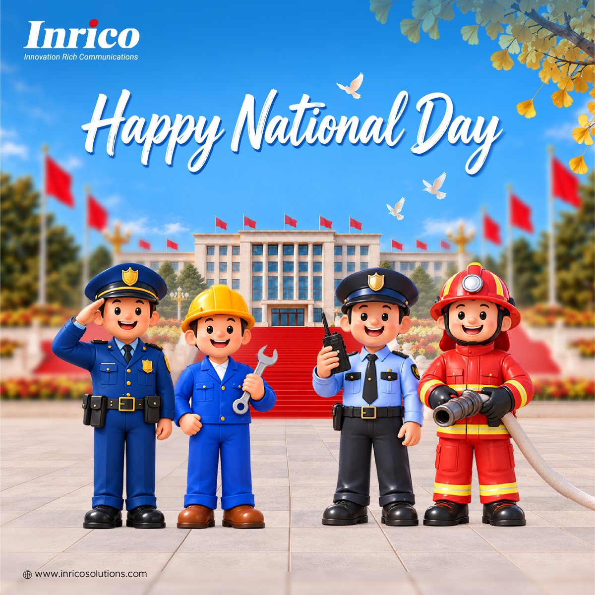 InricoSolutions's tweet photo. Happy National Day!

A day to celebrate China's journey, achievements, and the spirit of moving forward together.

Wishing everyone a meaningful National Day! ✨

#Inrico #NationalDay https://t.co/nHgX5CkTws