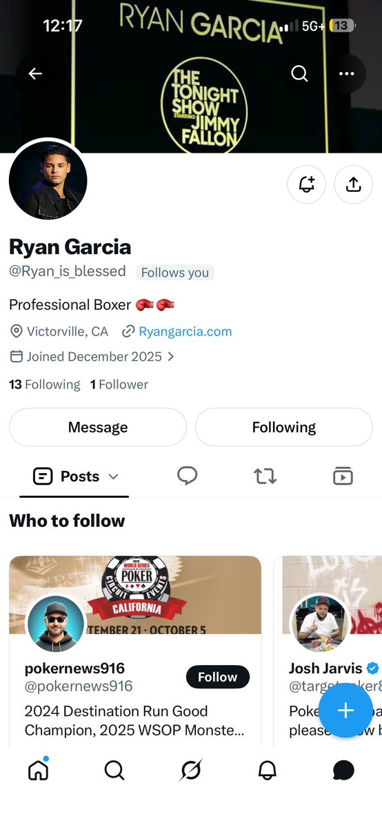 FarmerAndSnake2's tweet photo. @RyanGarcia found a fake Ryan sending me messages, I’ve ran into lots of scammers lately. First: TP the Toilet Paper pro, then the Kitty Kuo account hacker. Now a fake Ryan Garcia with no followers. I trolled him with my reply 🤣 https://t.co/i02h3oUiDk
