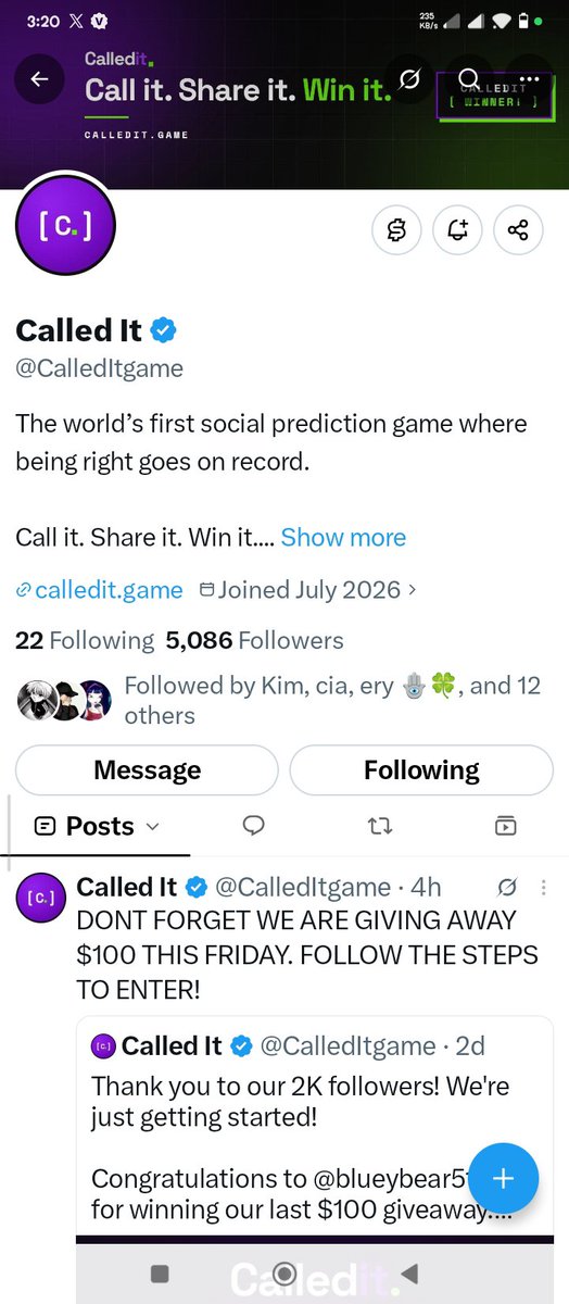 LuckyNixn's tweet photo. @GiveAwayHost @CalledItgame https://t.co/S8nnNO8Nk6