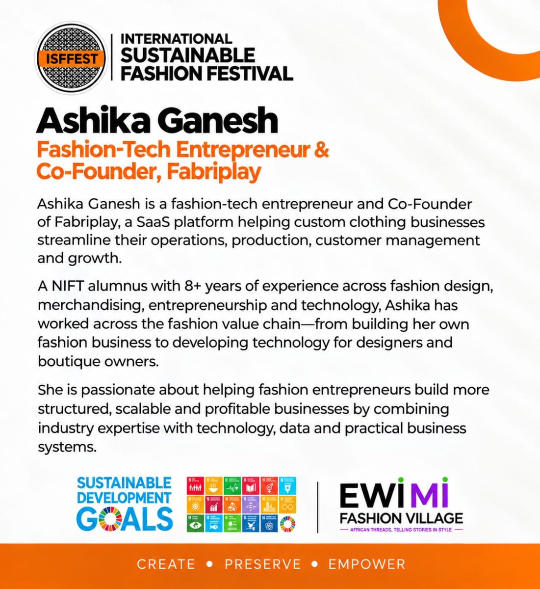 isffest_'s tweet photo. THE LEARNING PHASE IS COMING TO A CLOSE. THE BUILDING PHASE BEGINS. 
Today, we round up the training sessions of the ISFFEST Youth&amp;WomenAccelerator with a powerful conversation on Digital Products, E-Commerce &amp; Creative Revenue, led by Ashika Ganesh, CEO &amp; Co-Founder, Fabriplay https://t.co/FqXZpJ26rB