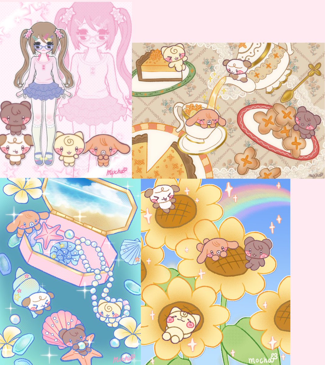 mocha_33_'s tweet photo. ୨୧┈┈┈┈┈┈┈┈┈୨୧
   9月に描いたイラスト
୨୧┈┈┈┈┈┈┈┈┈୨୧
なんとなく描きたい方向性が定まってきた月でした🎀✨
#今月描いた絵を晒そうㅤ https://t.co/Zl96LMUco2