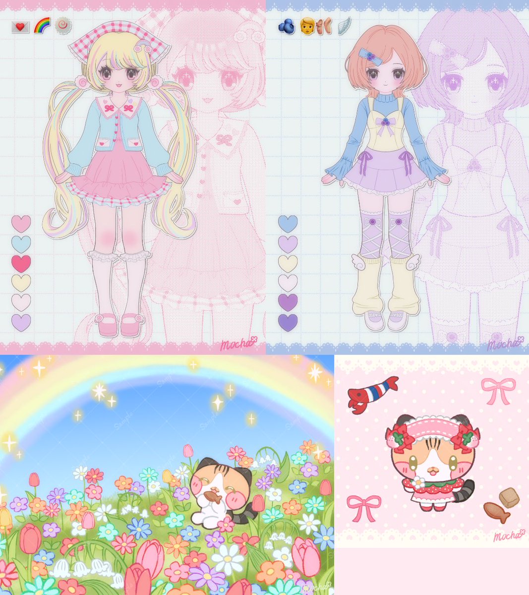 mocha_33_'s tweet photo. ୨୧┈┈┈┈┈┈┈┈┈୨୧
   9月に描いたイラスト
୨୧┈┈┈┈┈┈┈┈┈୨୧
なんとなく描きたい方向性が定まってきた月でした🎀✨
#今月描いた絵を晒そうㅤ https://t.co/Zl96LMUco2