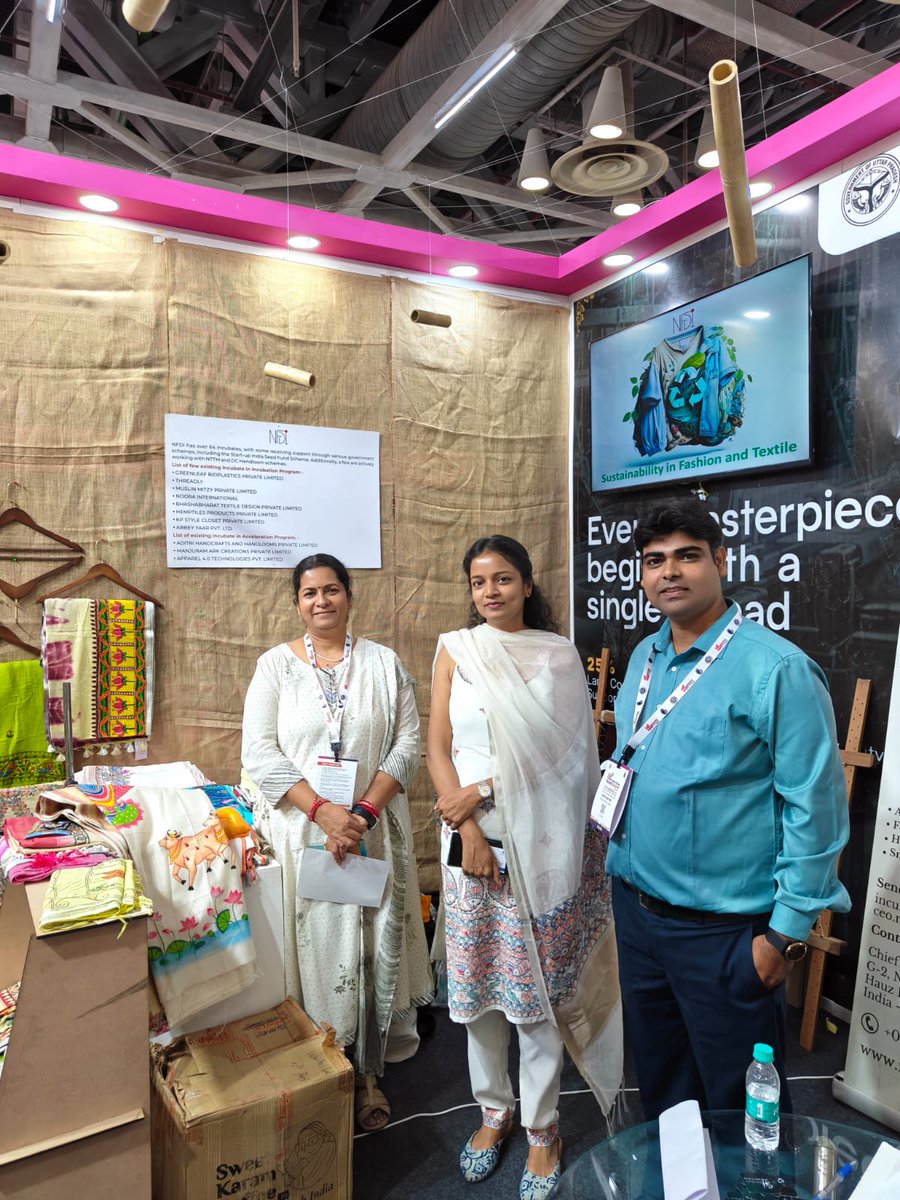 TextileSSC's tweet photo. Building a Skilled Workforce for a Stronger Textile Ecosystem in UP! 🧵

The @TextileSSC  (TSC) was pleased to participate in the UP International Trade Show (UPITS) 2026, held from 25–29 September 2026 at India Expo Centre &amp; Mart, Greater Noida.

#TSC #UPITS2026 #InvestUP https://t.co/wDxn0AjM5x