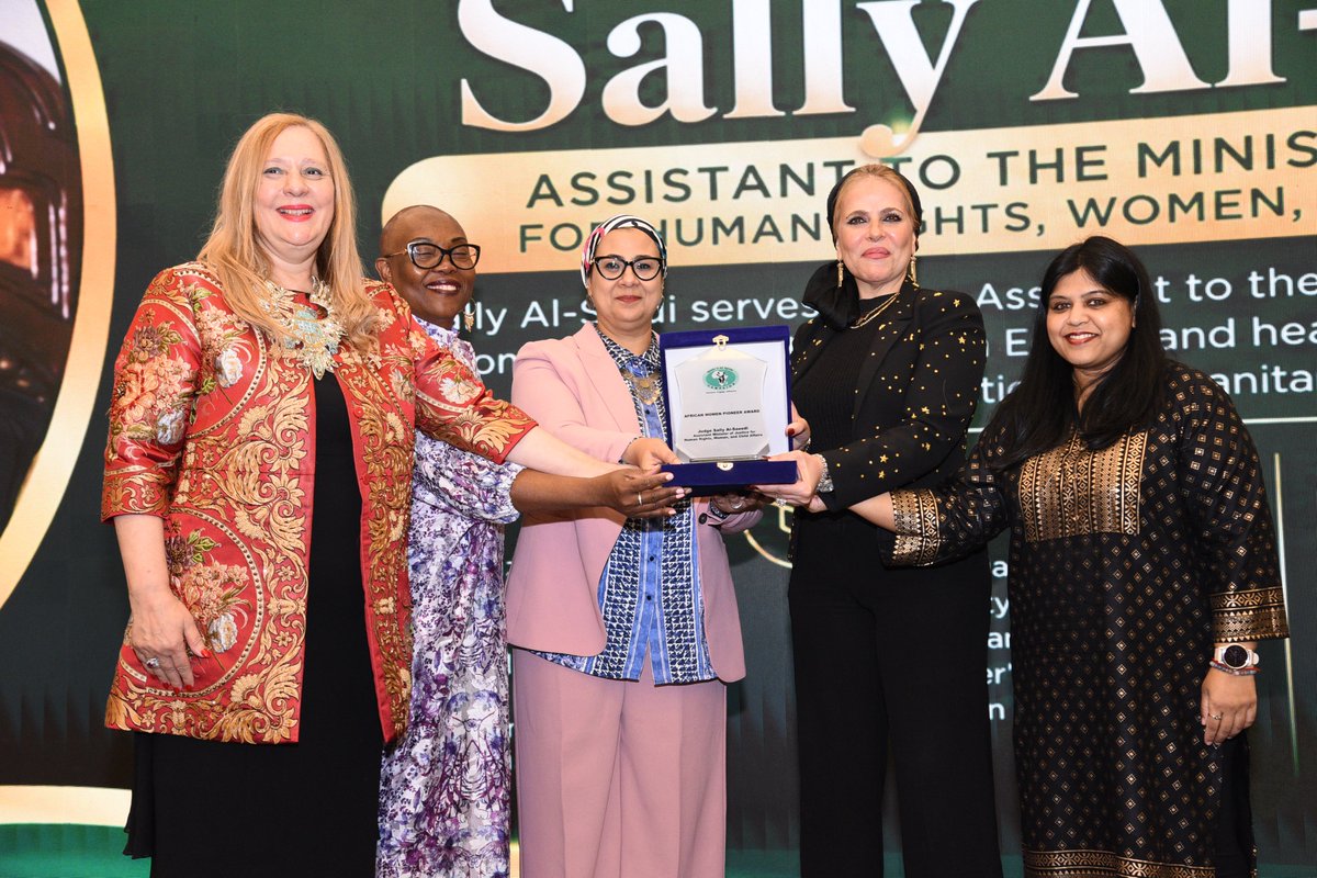 GimacNetwork's tweet photo. At the 8th GIMAC CSO-RECs Strategic Meeting, the GIMAC Awards and AFRAWE African Continental Awards honoured H.E. Judge Amal Mahmoud Atta Ammar, Judge Sally Al-Saidi, and Major General Manal Atef for their outstanding leadership and contributions to advancing women’s rights and gender equality.
Congratulations to our distinguished awardees!
#8GIMACRECs #GIMACAwards #AFRAWE #WomenLeadership #GenderEquality