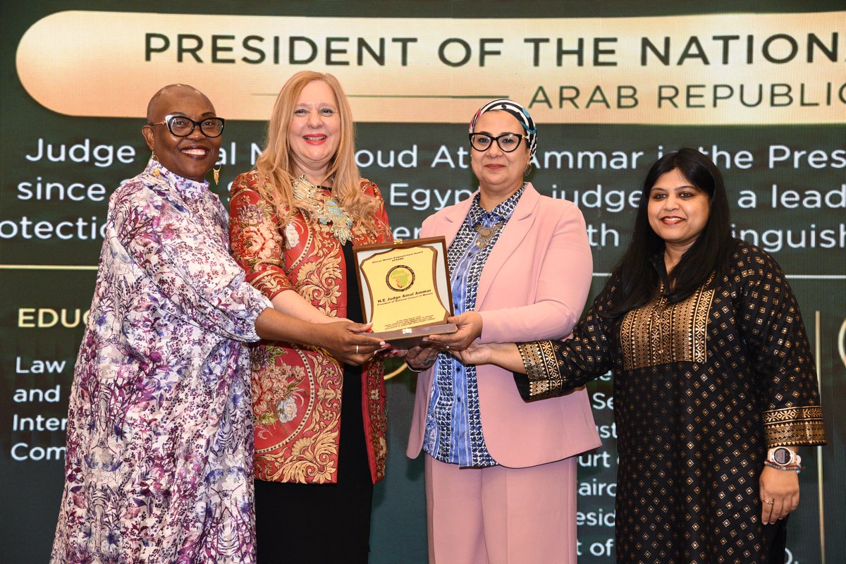 GimacNetwork's tweet photo. At the 8th GIMAC CSO-RECs Strategic Meeting, the GIMAC Awards and AFRAWE African Continental Awards honoured H.E. Judge Amal Mahmoud Atta Ammar, Judge Sally Al-Saidi, and Major General Manal Atef for their outstanding leadership and contributions to advancing women’s rights and gender equality.
Congratulations to our distinguished awardees!
#8GIMACRECs #GIMACAwards #AFRAWE #WomenLeadership #GenderEquality
