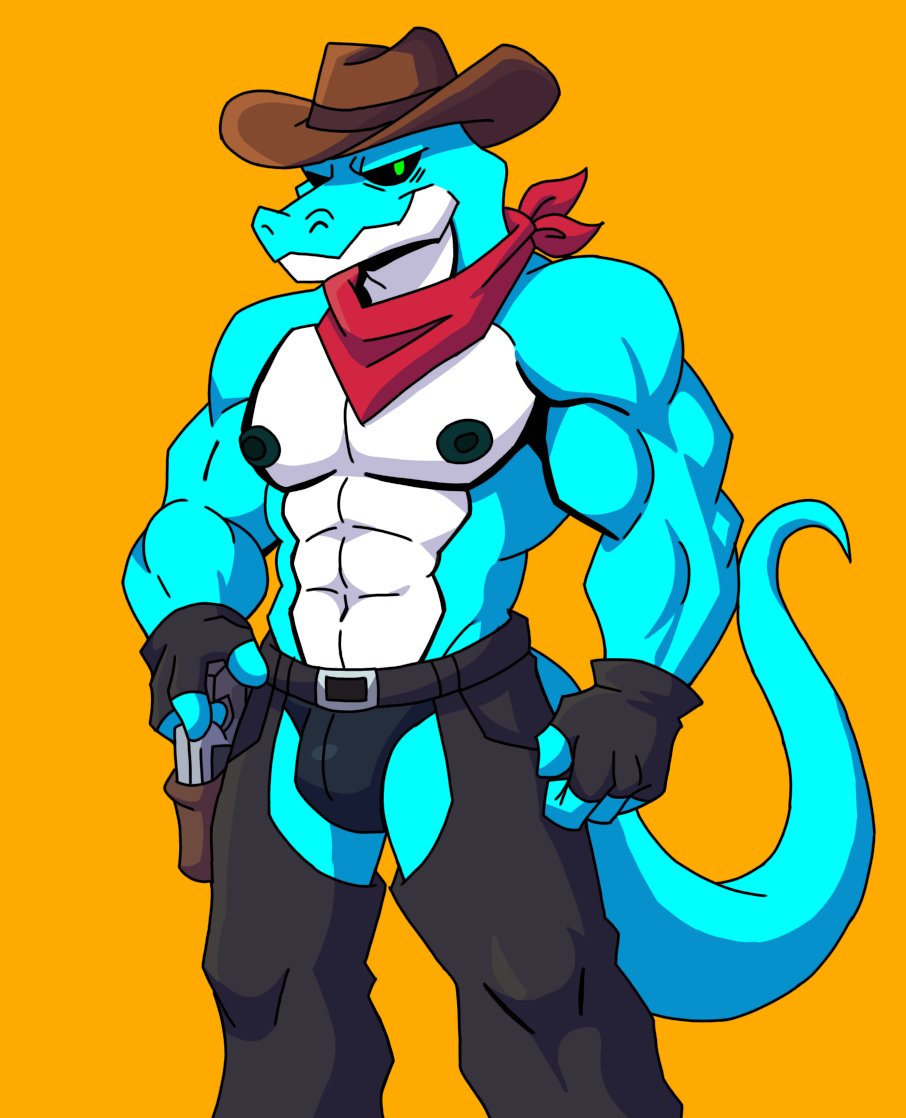 YOSOYBUM_AGOTI's tweet photo. El sheriff Lagartija 
Ravage OC
 #FNF #fridaynightfunkin  #fanart  #fnfmod #Fanart #lagartija #Bremixes  #art2D #furry #furryart #BremixesMod
#fanart #Bremixes  #Fanart2D #DigitalArt #characterdrawing #art #bara #drawing #draws #OC  #Fnf #furrybara  #furryfandom #furrycommunity https://t.co/tj2Om80gNx
