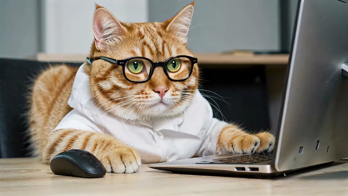NelidaRasbpd1z's tweet photo. Hoy en la oficina, el gato de la empresa se subió a mi teclado y borró todo el informe que llevaba 3 días haciendo. Mi jefe dijo que ahora el informe tiene un "toque felino especial" https://t.co/OEFUVs6FWW