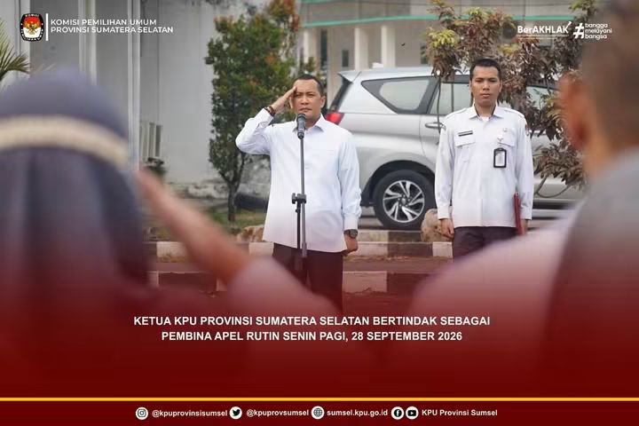 kpusumsel's tweet photo. #Temanpemilih Menutup September, menjadi momentum bagi kita untuk sejenak mengevaluasi apa yang telah dikerjakan, capaian yang telah diraih, serta hal-hal yang masih perlu diperbaiki.

Mari memasuki bulan-bulan terakhir tahun 2026 dengan memperkuat disiplin dan kerja sama https://t.co/sjjnmlGcHF