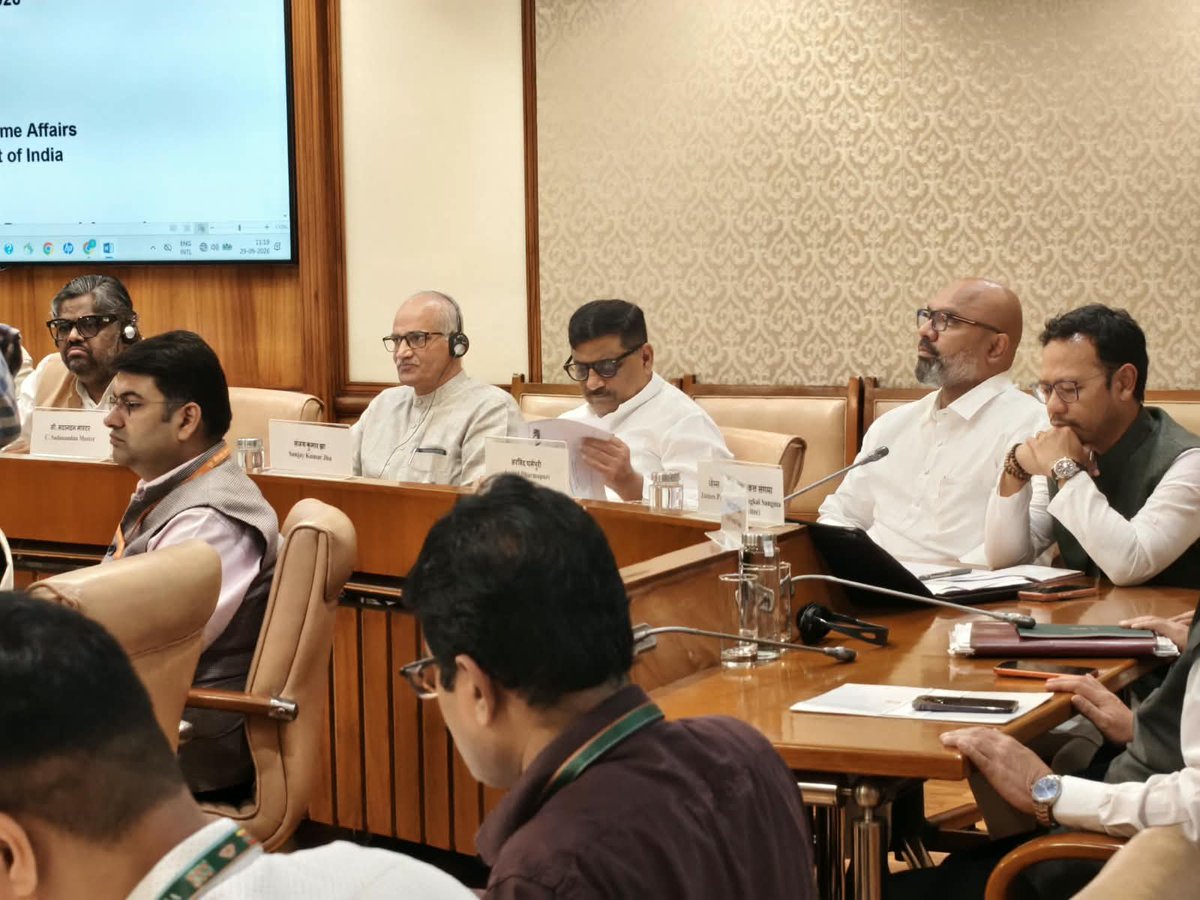 SanjayJhaBihar's tweet photo. Attended the meeting of the Joint Committee on the Foreign Contribution (Regulation) Amendment Bill, 2026.

The Committee received a clause-wise briefing on the provisions of the Bill from representatives of the Ministry of Home Affairs and the Ministry of Law & Justice.

@PIBHomeAffairs @MLJ_GoI
