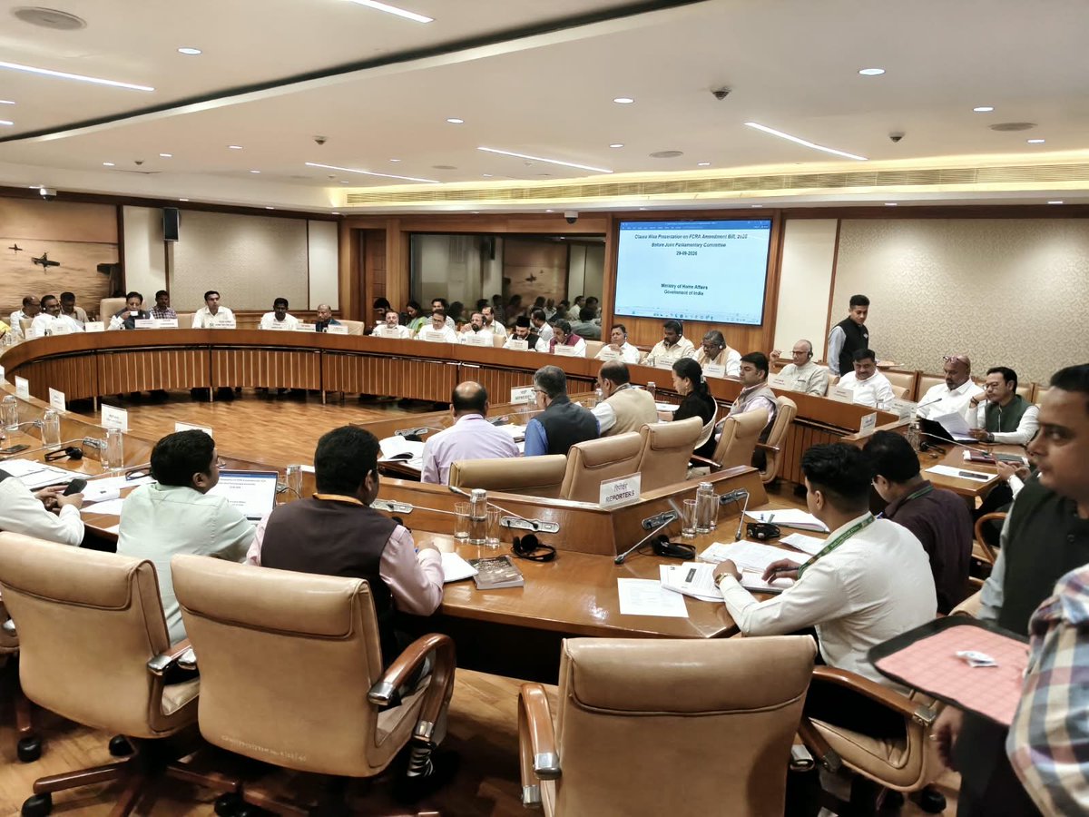 SanjayJhaBihar's tweet photo. Attended the meeting of the Joint Committee on the Foreign Contribution (Regulation) Amendment Bill, 2026.

The Committee received a clause-wise briefing on the provisions of the Bill from representatives of the Ministry of Home Affairs and the Ministry of Law & Justice.

@PIBHomeAffairs @MLJ_GoI