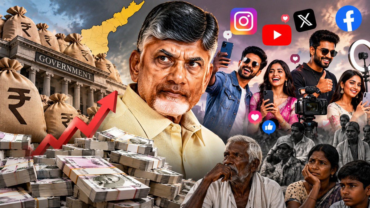 PenAndhra's tweet photo. ప్రజాధనంతో 'టీడీపీ' ప్రచారం.. ఐ-టీడీపీకే దొడ్డిదారిన నిధులు?

27 నెలల్లో రూ.4 లక్షల కోట్ల అప్పులు.. ప్రచారాల కోసం కోట్లాది రూపాయల ప్రజాధనం
పౌర సంబంధాల శాఖను నీరుగార్చేందుకేనా..? 
ప్రైవేట్ వ్యక్తులకు నెలకు రూ.75,000 వరకు పారితోషికాలు కట్టబెట్టేందుకు జీవో 197 జారీ

ఎన్నికల సమయంలో 'సంపద సృష్టిస్తా.. పేదవాడిని కోటీశ్వరుడిని చేస్తా' అంటూ హామీలిచ్చి అధికారంలోకి వచ్చిన సీఎం చంద్రబాబు, గత 27 నెలల్లో ఏకంగా రూ.4 లక్షల కోట్లకు పైగా అప్పులు చేసి రాష్ట్రాన్ని అప్పుల ఊబిలోకి నెట్టేశారు. 

ప్రజలకు ఇచ్చిన హామీలు, సంక్షేమ పథకాలు అమలు చేయడానికి ఆర్థిక ఇబ్బందులంటూ చేతులెత్తేస్తున్న ప్రభుత్వం, తాజాగా జీవో నంబర్ 197 (https://t.co/BwPiOXh0mS.197) ద్వారా సోషల్ మీడియా ఇన్‌ఫ్లుయెన్సర్ల ప్రచారం పేరుతో ప్రజాధనాన్ని దుర్వినియోగం చేయడానికి తెగబడటంపై రాష్ట్రవ్యాప్తంగా తీవ్ర ఆగ్రహావేశాలు వ్యక్తమవుతున్నాయి.

లోకేశ్ యువ‌గ‌ళంలో పాల్గొన్న వారికి, ఐ-టీడీపీ బ్యాచ్‌కూ, వైఎస్ జ‌గ‌న్ కుటుంబంపై పైశాచికంగా పోస్టులు పెట్టే వారిని క్రియేటర్లుగా దొడ్డిదారిన ప్రభుత్వ ఖజానా సొమ్మును కట్టబెట్టేందుకే ఈ కొత్త నాటకానికి తెరతీశారని అనుమానాలు వ్య‌క్తం అవుతున్నాయి.

రాష్ట్రంలో ఇప్పటికే ప్రభుత్వ పథకాలు, సమాచారాన్ని ప్రజల్లోకి తీసుకెళ్లేందుకు అధికారిక సమాచార, పౌర సంబంధాల శాఖ (I&PR)తో పాటు ప్రభుత్వ అధికారిక సోషల్ మీడియా వేదికలు అందుబాటులో ఉన్నాయి. మరి అలాంటప్పుడు ఈ వ్యవస్థలను పక్కనబెట్టి, ప్రైవేట్ ఇన్‌ఫ్లుయెన్సర్లను ఎంప్యానెల్ చేసుకోవాల్సిన అవసరం ఏమొచ్చిందనే ప్రశ్నలు ఎదురవుతున్నాయి. 

గ్రాఫిక్స్ వీడియోలు, ఏఐ (AI) పోస్టులతో ప్రజలను భ్రమల్లో ముంచెత్తేందుకు కోట్లాది రూపాయల ప్రజాధనాన్ని ప్రచార పిచ్చితో తగలేస్తుండటంపై ప్ర‌జ‌లు మండిప‌డుతున్నారు. ఇప్పటికే అప్పుల భారంతో కూరుకుపోయిన రాష్ట్రంలో, సంక్షేమ పథకాలను గాలికొదిలేసి కేవలం ప్రచార ఆర్భాటాల కోసం ఖజానాను దోచిపెట్టడం చట్టబద్ధమైన దోపిడీ కాదా అని నిలదీస్తున్నారు.