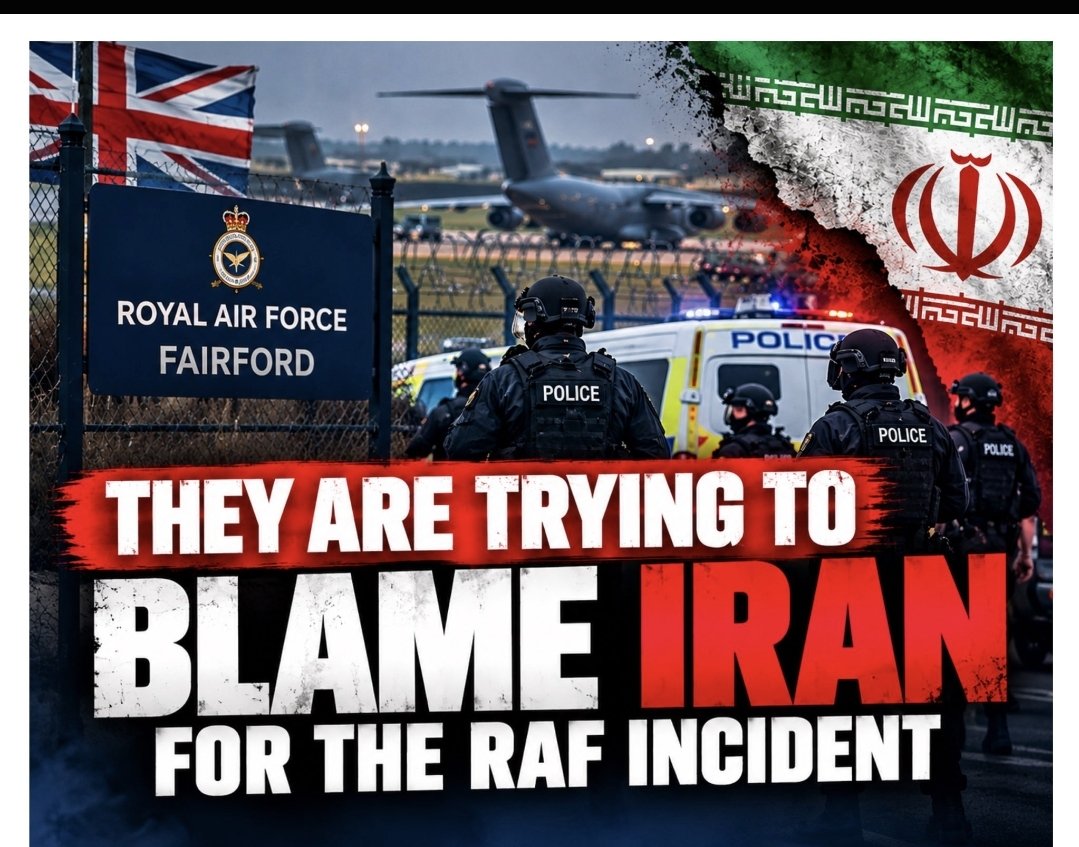 MariaMo32975161's tweet photo. Press went full blown Paranoia on Fairford. All accused Iran of taking Fairford apart for no other reason than intentional diversion. UK supports Israel /US on strikes against Gaza/Iran #Burnhamout #labourliars #Fairford https://t.co/eQhvG3Y195