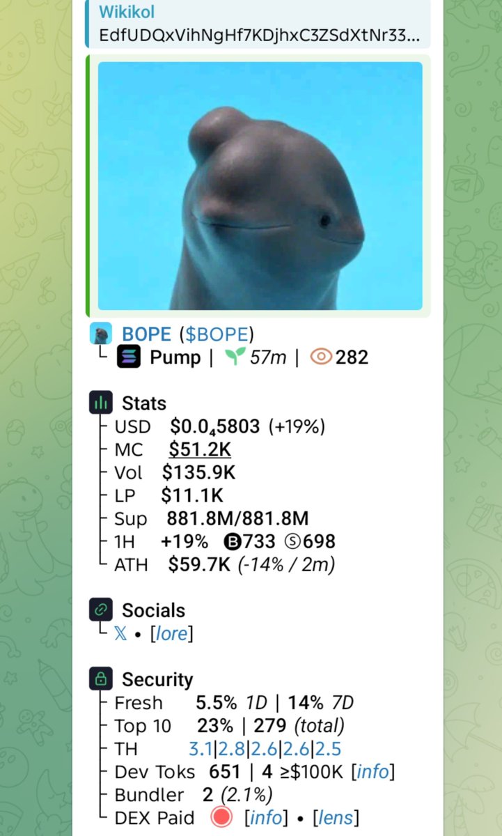 WikiKol1's tweet photo. Watch your entry on $BOPE
CA
EdfUDQxVihNgHf7KDjhxC3ZSdXtNr33tojuKq3rgUCfv
#SMNO #CRYPTOAI #CRYPTOCLARITYACT #MEMECOIN https://t.co/5chLF9tDHo