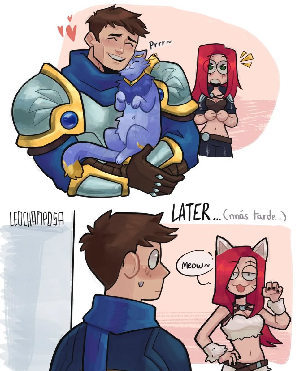 legends_sho5zfc's tweet photo. Garen &amp; Katarina 💙❤️

If you enjoy it, support this creative artist: https://t.co/iTwtMPPt6I