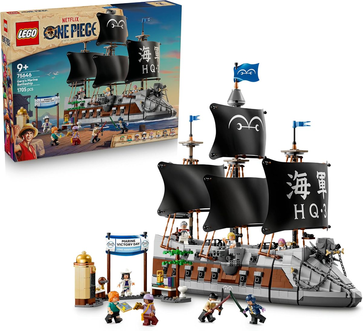 icklebricks's tweet photo. LEGO ONE PIECE Garp's Marine Battleship 75646
NOW £124.99  (RRP £149.99) → https://t.co/0uUDgZlTVc
.
Pricing correct at time of posting
.
#lego #ad #legodeals #giftideas #afol #legoinvesting #onepiece #battleship #boat #ships #garp https://t.co/0QaPTURvyo