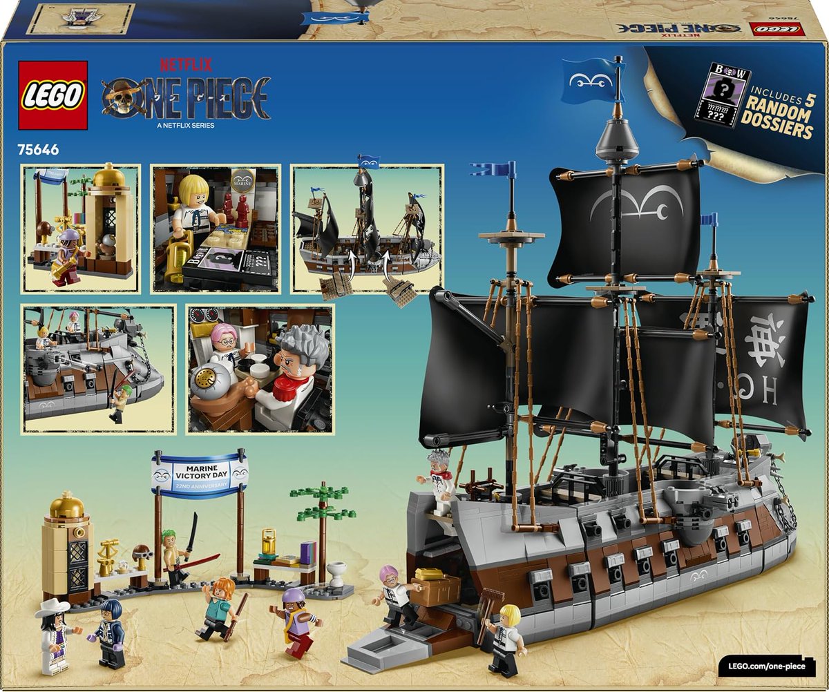 icklebricks's tweet photo. LEGO ONE PIECE Garp's Marine Battleship 75646
NOW £124.99  (RRP £149.99) → https://t.co/0uUDgZlTVc
.
Pricing correct at time of posting
.
#lego #ad #legodeals #giftideas #afol #legoinvesting #onepiece #battleship #boat #ships #garp https://t.co/0QaPTURvyo