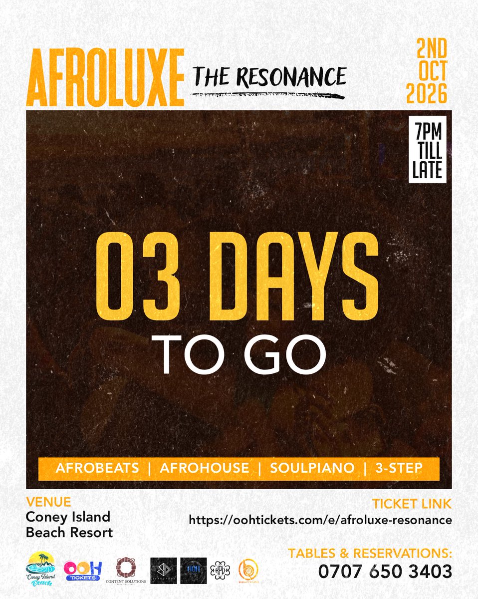 ooh_lifestyle's tweet photo. MUSIC IS THERAPY. ๐ถ
THE BEACH IS THE ESCAPE.
AFROLUXE IS THE FREQUENCY.
This Friday at Coney Island Beach ๐๏ธ
#music #afroluxe #eventsinlagos #thingstodoinlagos https://t.co/R7Y4oHDIxM