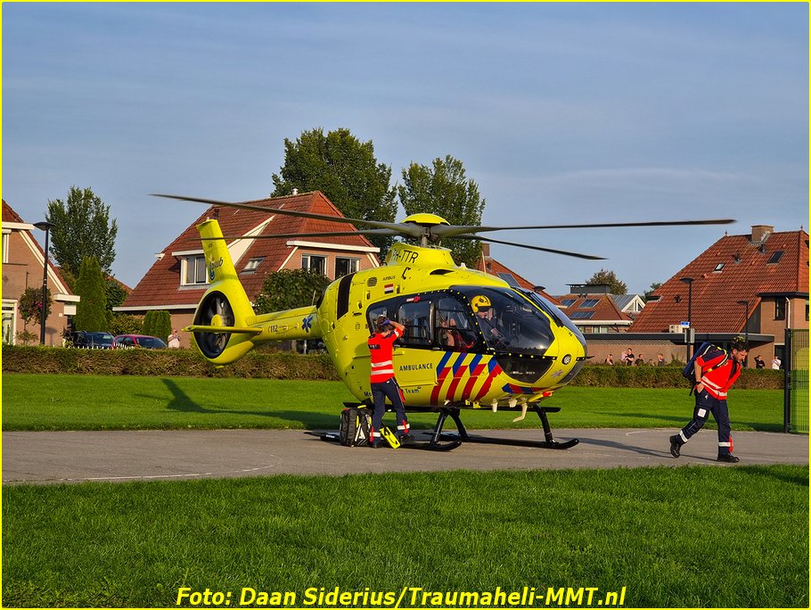 MMT per helikopter naar Dronten voor reanimatie
