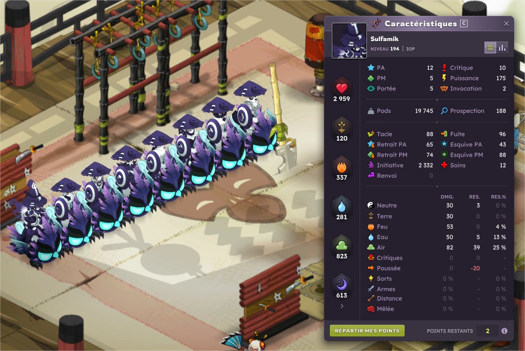 SkeptikFR's tweet photo. Petite avancée de la team alternative une semaine après :

- Team lvl 184 (xp x2)
- Perso de mon compte principal lvl 194 (xp x4 jusqu'au niveau 190)
- Quêtes tour du monde terminées (j'en suis au Merkator)
- Environ 30M de kamas bruts générés avec les succès et quêtes de donjons https://t.co/TN2isH8Ay4