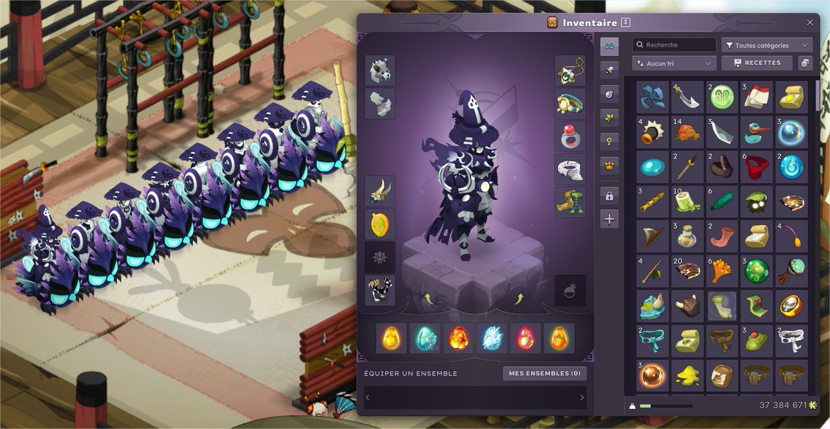 SkeptikFR's tweet photo. Petite avancée de la team alternative une semaine après :

- Team lvl 184 (xp x2)
- Perso de mon compte principal lvl 194 (xp x4 jusqu'au niveau 190)
- Quêtes tour du monde terminées (j'en suis au Merkator)
- Environ 30M de kamas bruts générés avec les succès et quêtes de donjons https://t.co/TN2isH8Ay4