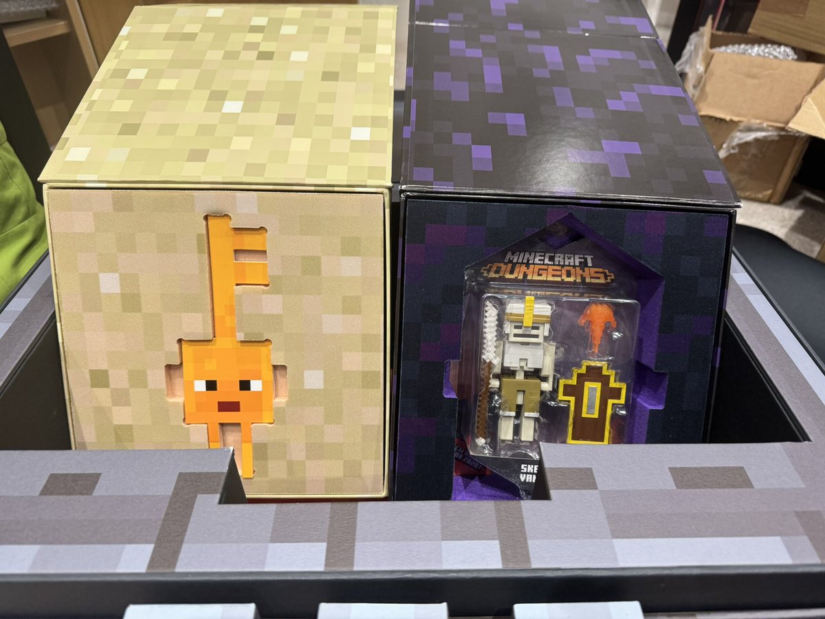 eckoxsoldier's tweet photo. 🚨 HAPPY MINECRAFT DUNGEONS II LAUNCH DAY! 🚨 

Throwback to 7/8 years ago when Minecraft sent me the coolest Dungeons box for dungeons 1 launch, it’s still in pristine condition today 😎 

Don’t miss out on a special launch 

🔗 pre order: https://t.co/Q15GTKDBBu 🔥 https://t.co/cvHdScfTVO