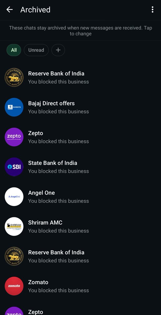 prathgodbole's tweet photo. Whatsapp is turning into a trash heap.

If you block, you continue to get spam from the same sender in a new conversation. https://t.co/JGW1ZRRgH9