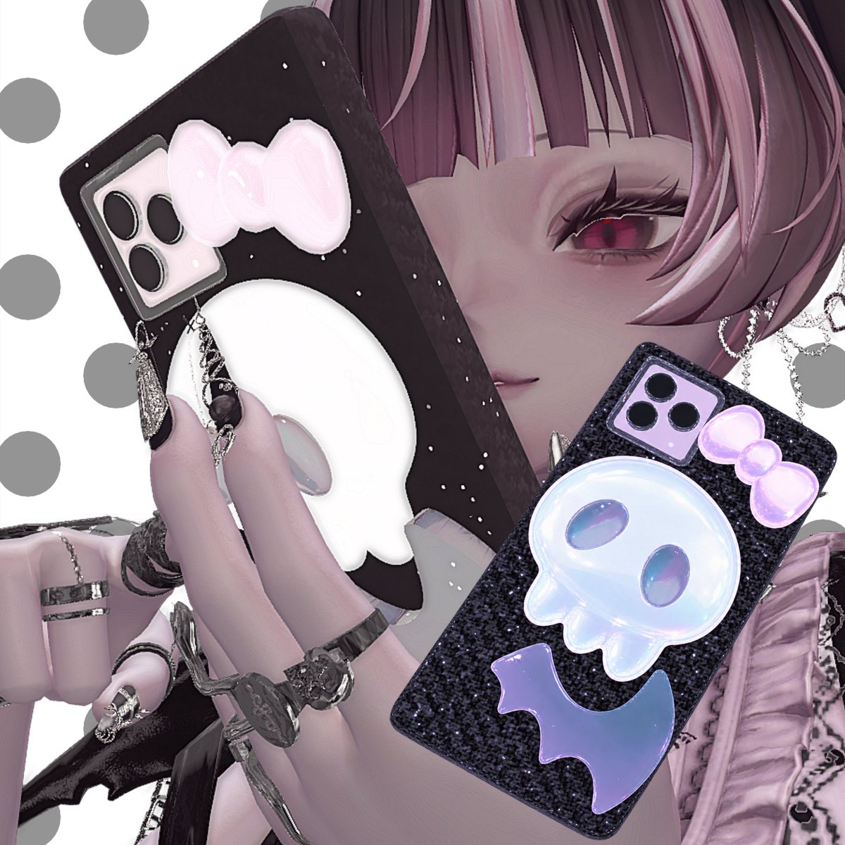 M0ripo's tweet photo. 🤍プレゼント企画🤍

世界で１つだけのオリジナルスマホ❕
自分の好きなものを詰め込んじゃおう🪏

📌応募方法
•@M0ripo をフォロー
•この投稿をリポスト

♡当選人数　２名

♡締切　10月30日

液晶部分は自分の好きな画像を入れれるようになっています🙋🏻‍♀️🎶
リプに続く⇨

#VRChat https://t.co/HAjv9GURZl