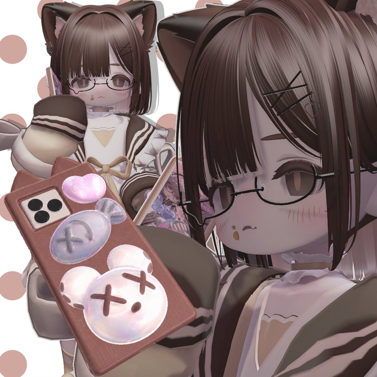 M0ripo's tweet photo. 🤍プレゼント企画🤍

世界で１つだけのオリジナルスマホ❕
自分の好きなものを詰め込んじゃおう🪏

📌応募方法
•@M0ripo をフォロー
•この投稿をリポスト

♡当選人数　２名

♡締切　10月30日

液晶部分は自分の好きな画像を入れれるようになっています🙋🏻‍♀️🎶
リプに続く⇨

#VRChat https://t.co/HAjv9GURZl