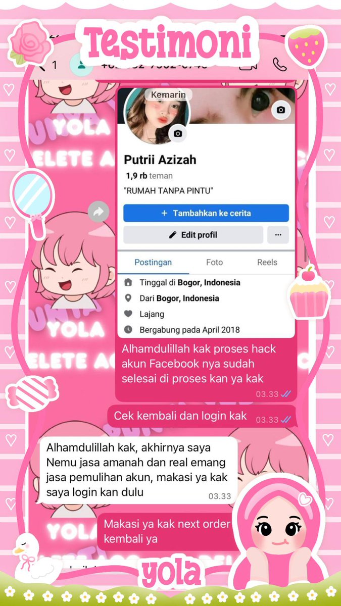 cyanisy's tweet photo. READY JASA❕

📍jasa hapus akun
📍jasa pemulihan akun &amp; balikin akun lupa pasword/ke hack
📍jasa lacak lokasi
📍jasa sadap wa
📍jasa lacak hp hilang by no hp/imei/akun
📍jasa hack/pulihkan chat wa
(email,ig,wa,twiter/x, fb,linkkedin,tiktok,dll.)

PROSES FAST &amp; WA DI BIO
#zonauang https://t.co/mae10zUU2b