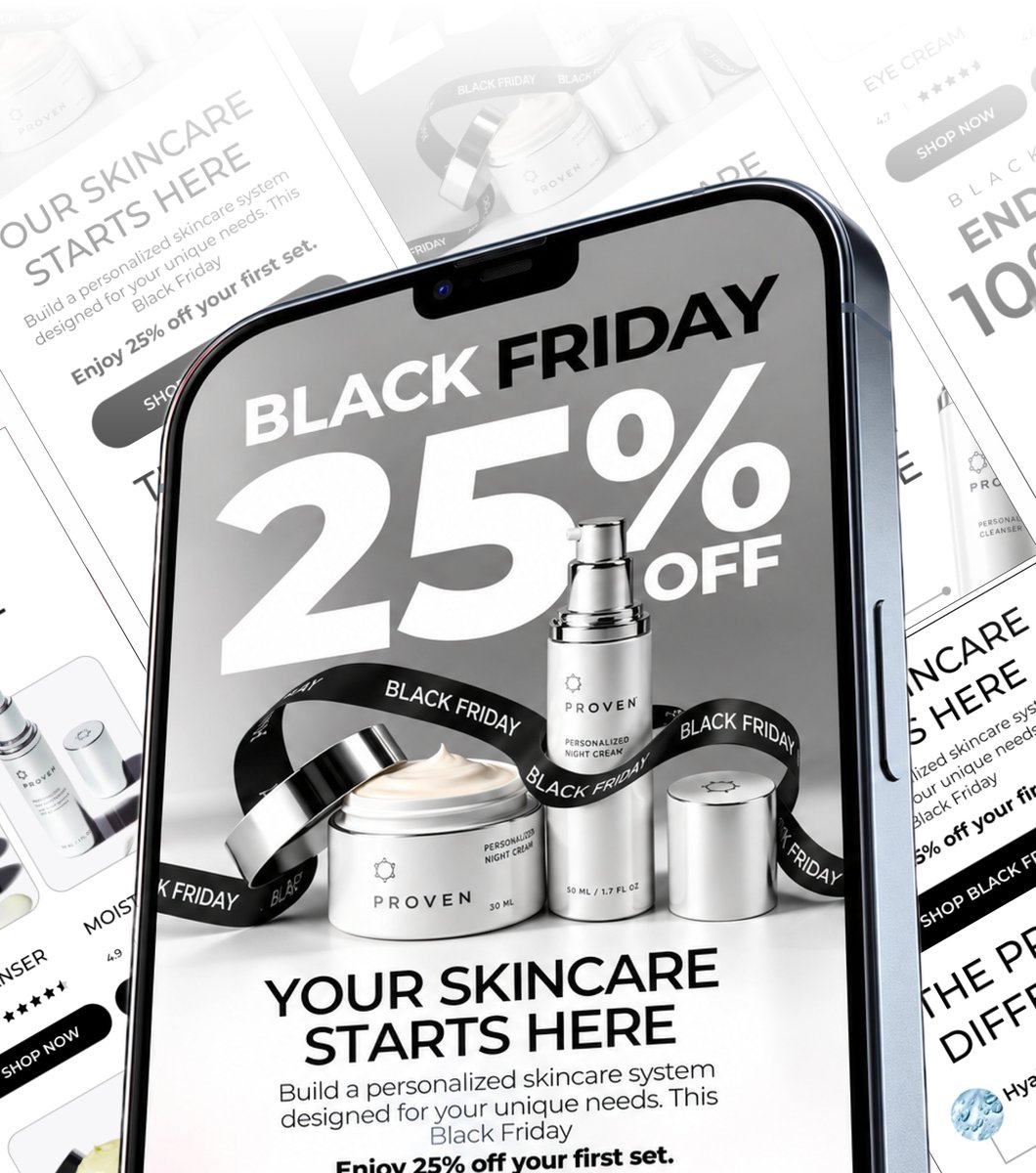 takshindesign's tweet photo. Black Friday × Proven | An Email Design https://t.co/Rv5IsUt8OW