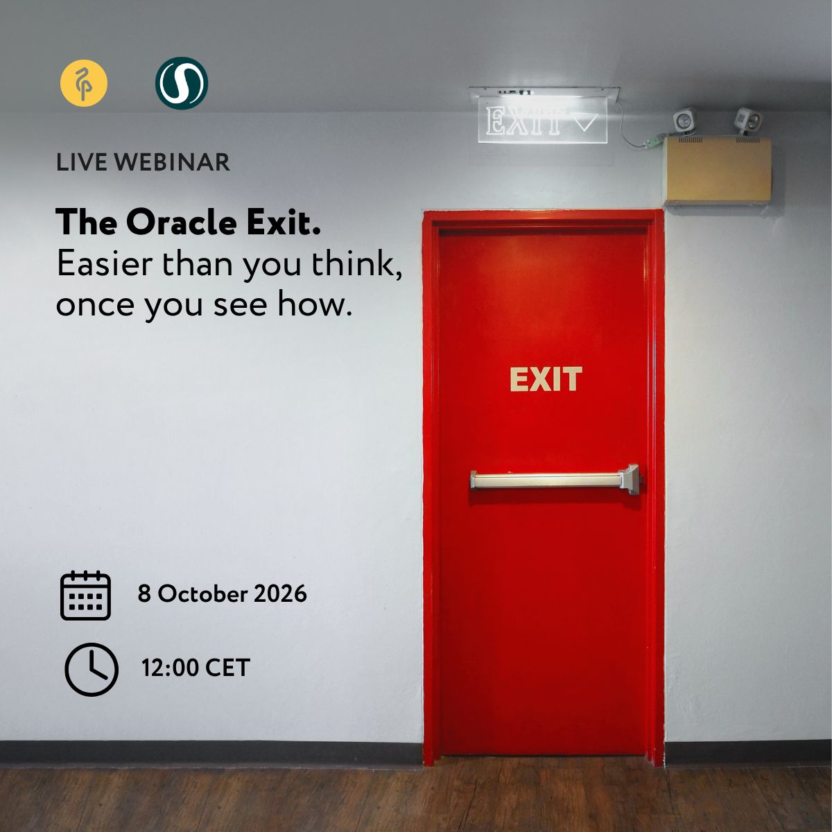 dataegret's tweet photo. 1 week to go: "The Oracle Exit" live webinar w/ Splendid Data, 8 Oct. 
Ready to see how? 
https://t.co/ooyoSc8NZa https://t.co/WyW71Evkhj