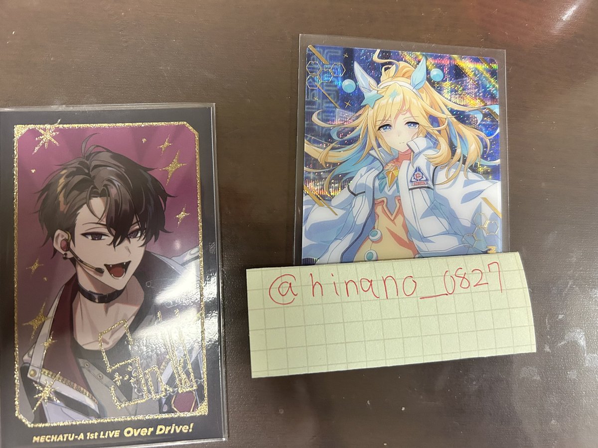hinano__0827's tweet photo. @genngerou 検索よりお声がけ失礼します。
当方サイン入りの佐伯さんを所持しております。サイン入り小柳さんとの交換可能でしょうか？
ご検討よろしくお願いします。 https://t.co/eTBZaD3h7L