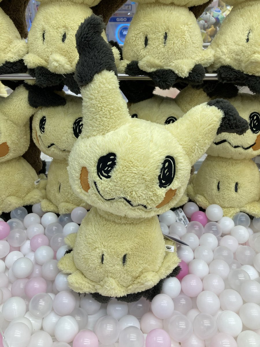 GiGO_Sendai1's tweet photo. 【✨本日入荷✨】

『ポケットモンスター
めちゃもふぐっと　ほっこりいやされぬいぐるみ〜ミミッキュ〜』

入荷しました🎵
当店でお待ちしております‼️

#ポケモン
#ミミッキュ 
#GiGO仙台一番町 https://t.co/k1xVVjEaqd