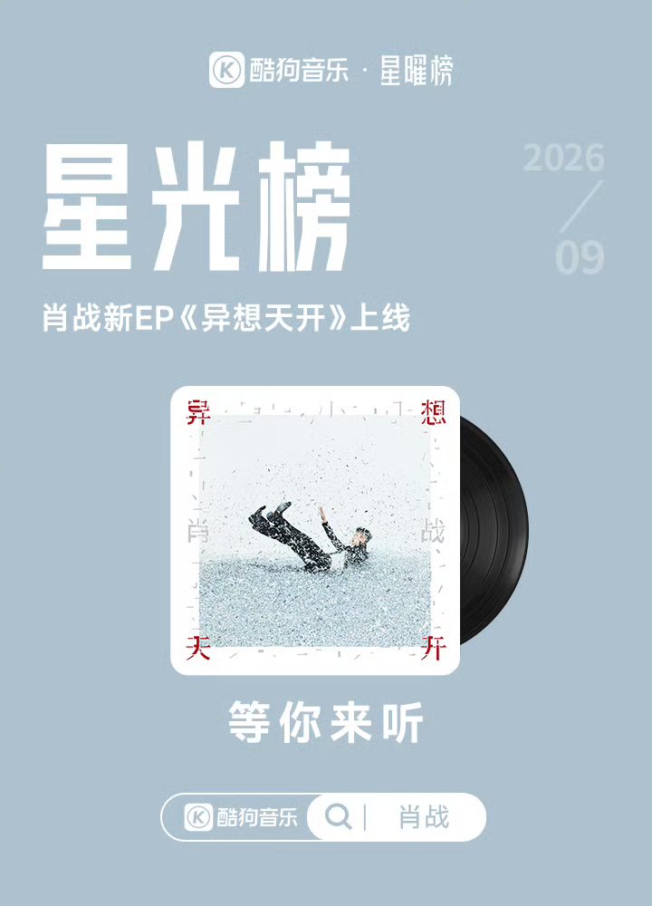 TianTianZhanZh1's tweet photo. Kugou Music
Xiao Zhan's new EP "Daydreaming" has landed on the Star Chart!
Starlight gathers because of you, brilliance is born because of you. Come join us and light up an even bigger stage for him!🌟

XIAO ZHAN WHIMSICAL WORLD  #XiaoZhanWorldOfWhimsicality #Happy7thXZStudio https://t.co/sEAjhLFyYH