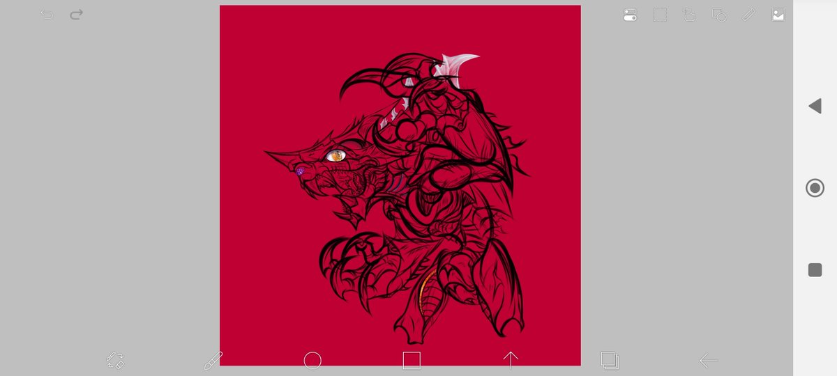 SpoonNoelle's tweet photo. Red bg makes him look apocalyptic https://t.co/t0SS7UiDYO