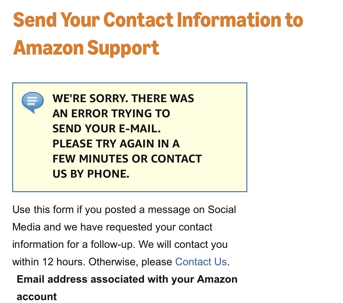 TheJagadeesh's tweet photo. @AmazonHelp We are unable to send the details again. We are loosing hope. https://t.co/HP0V4RpV5t