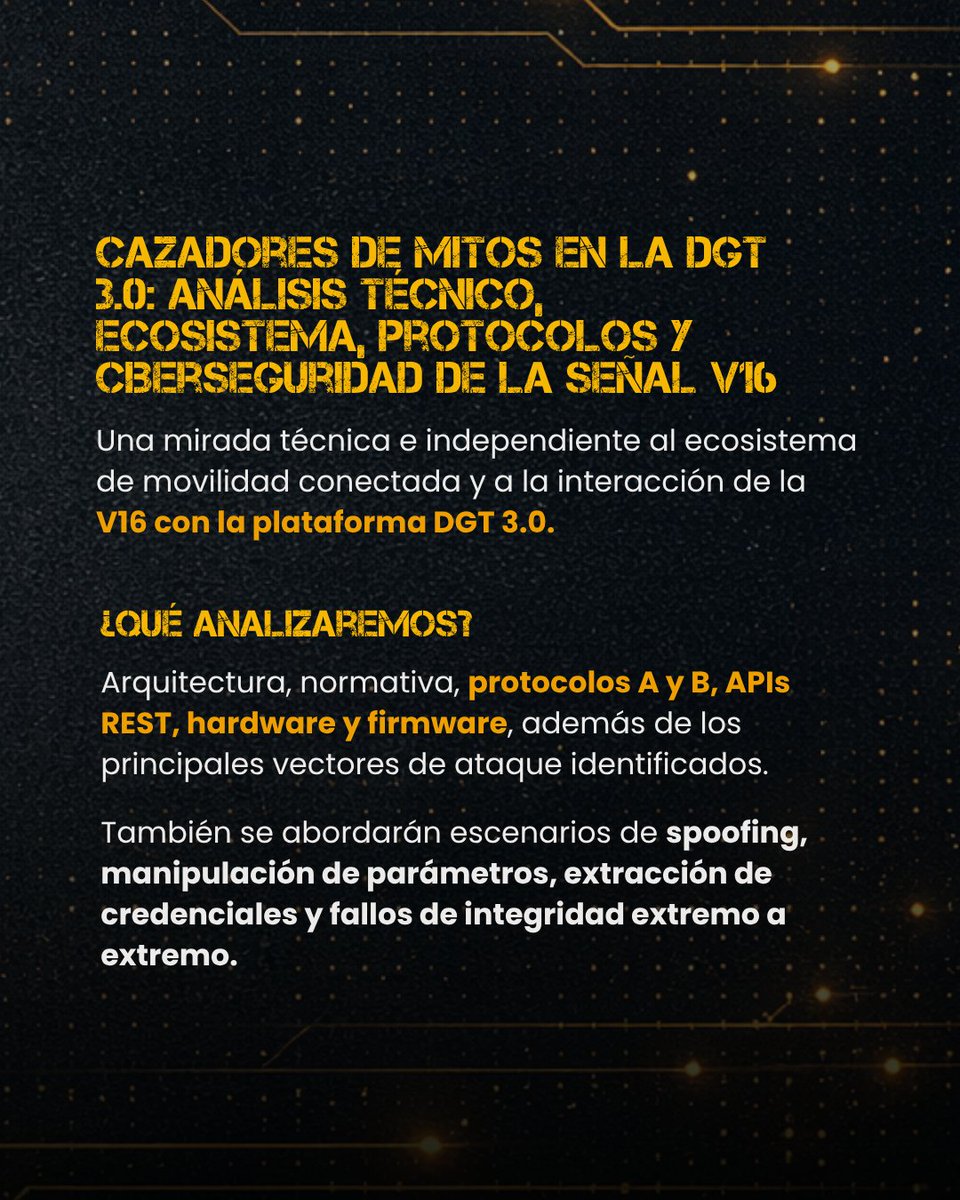 secadm1n's tweet photo. 🔴 @NN2ed_s4ur0n vuelve a #SecAdmin2026.
Más de 25 años en ciberseguridad y una larga historia con SecAdmin.

Este año llega con:

🎤 Cazadores de mitos en la DGT 3.0
Un análisis técnico de la señal V16, protocolos, APIs, hardware, firmware y vectores de ataque. https://t.co/mfs3KIFb4C