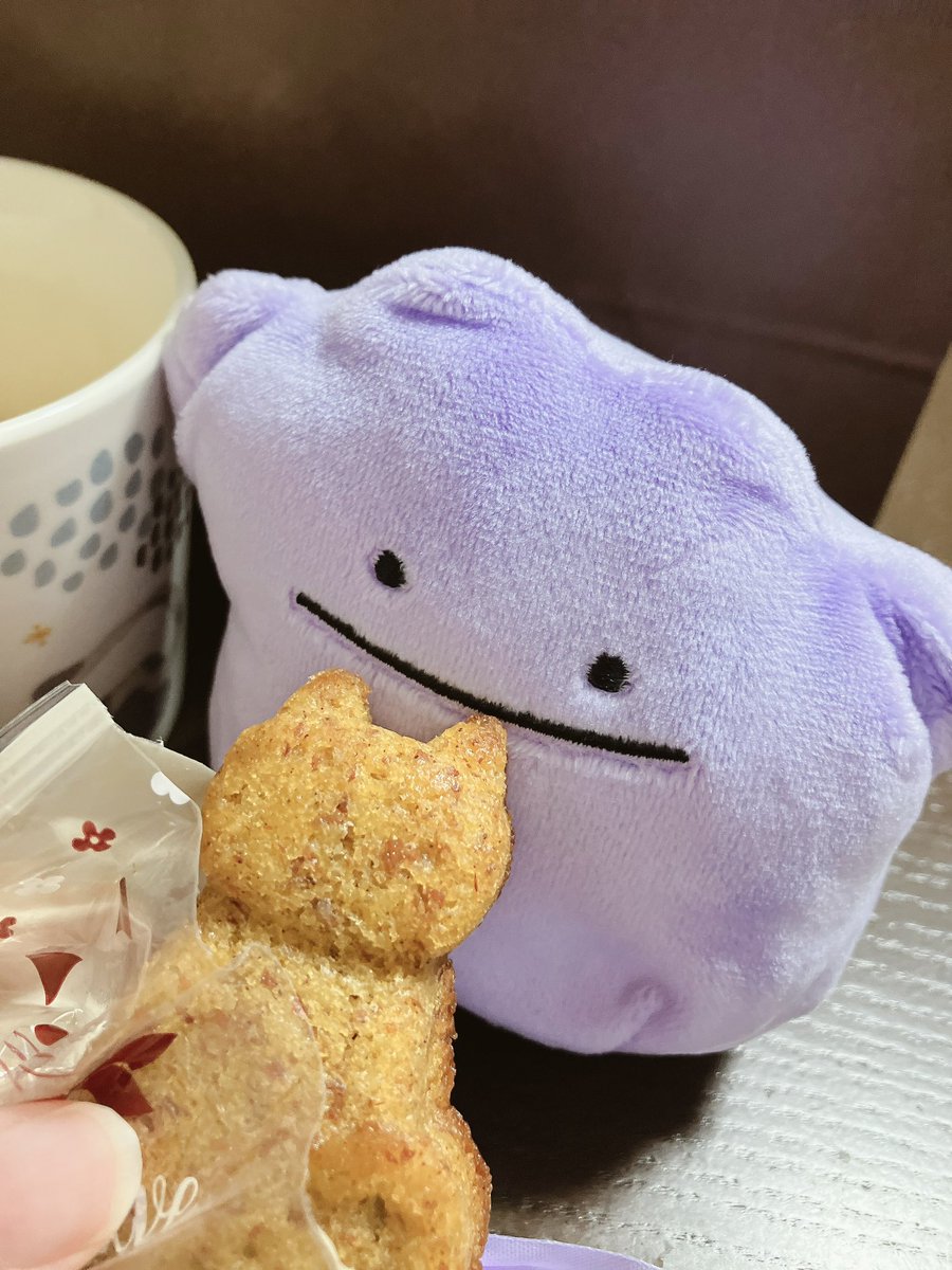 mommon2304's tweet photo. お気に入りのケーキ屋さんのお菓子✨
ねこちゃんのカップとのセットがかわいかったのでつい買ってしまった🥰
リボンいろんな色あったけど、もちろんメタモンカラー✨ https://t.co/c5rxNUiOfs