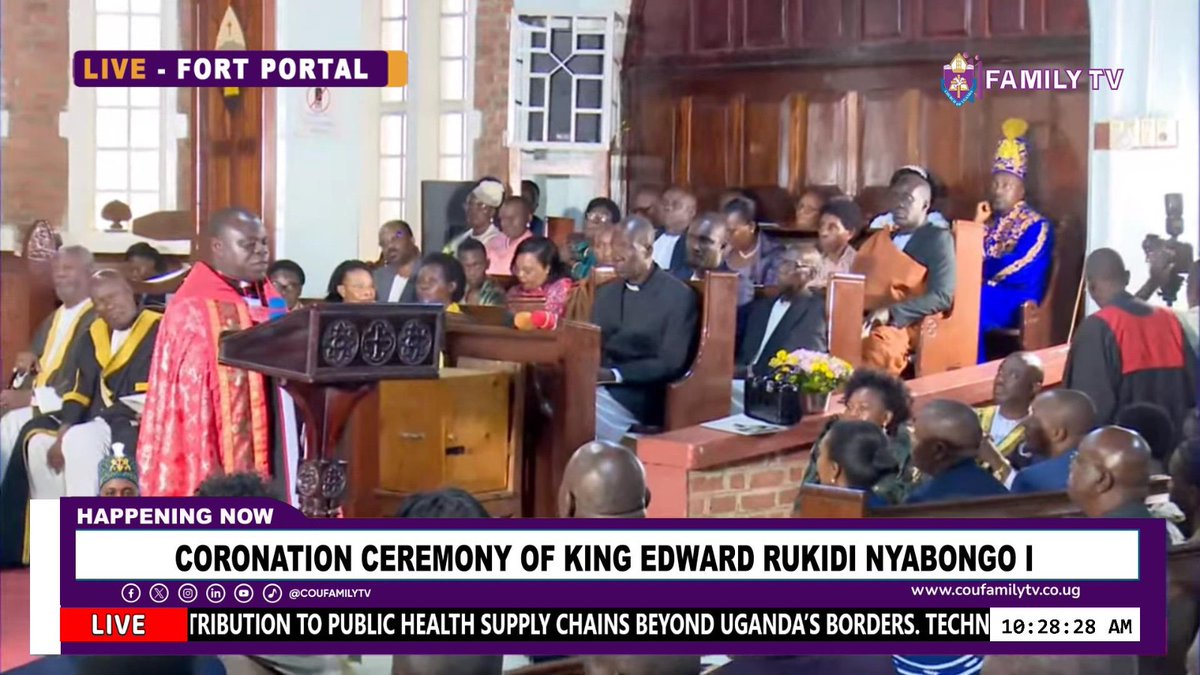 coufamilytv's tweet photo. 🔴 WE’RE LIVE

The coronation of King Edward Rukidi Nyabongo I is underway, as culture, tradition and celebration take centre stage.

📍 Live from the coronation ceremony.

#KingEdwardRukiidiNyabongoI #Coronation #WeAreLive https://t.co/imJnhe6SaX