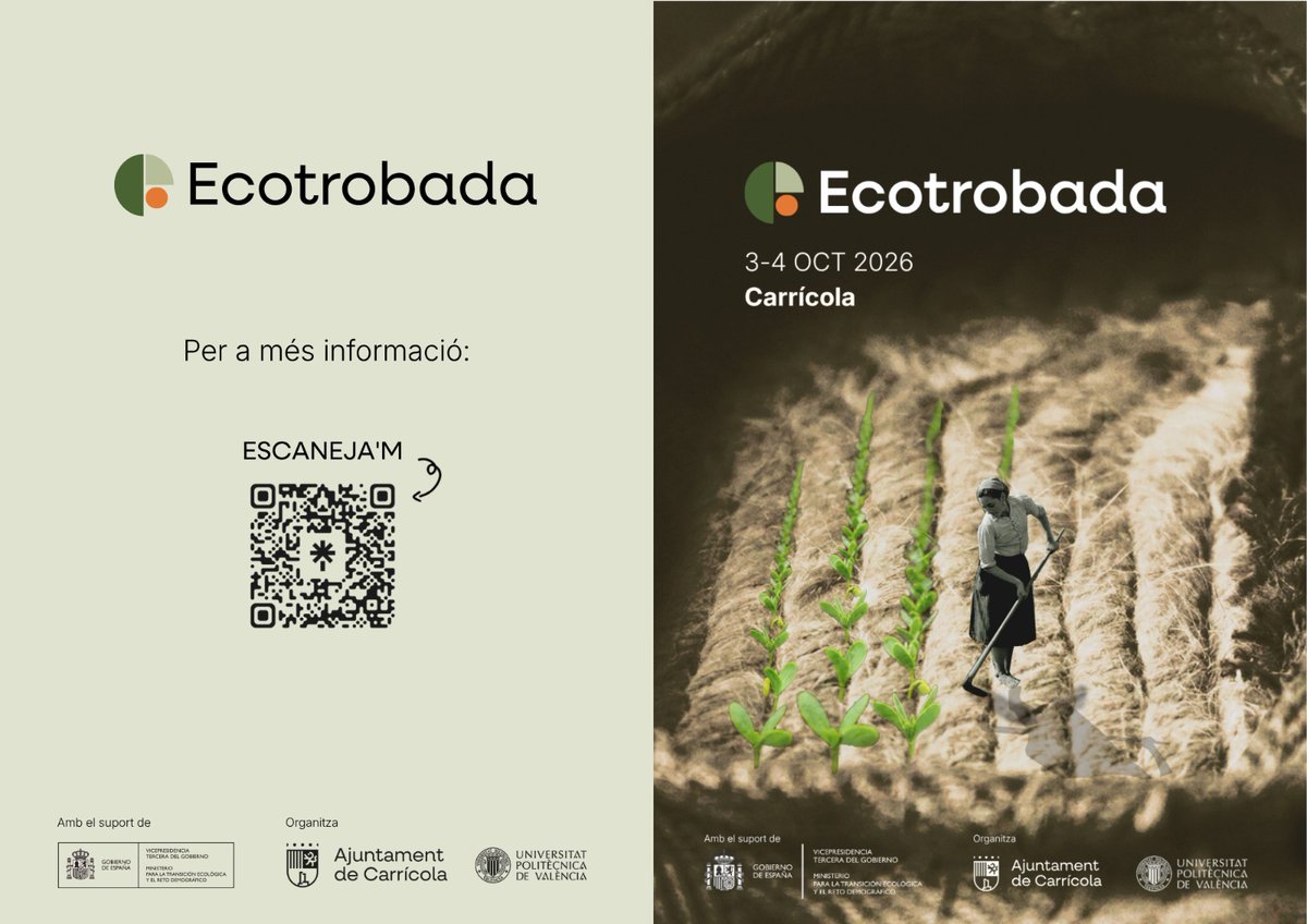 FernandoVallada's tweet photo. Encuentro ecológico en Carricola (Valencia). ¡Vente! Solo hay que inscribirse... y hacerte un hueco en la agenda este fin de semana. Seguro que no te arrepientes.

APUNTATE en el siguiente enlace!

🔗 https://t.co/wVHmk6a4Rd https://t.co/96Ny73i4nj