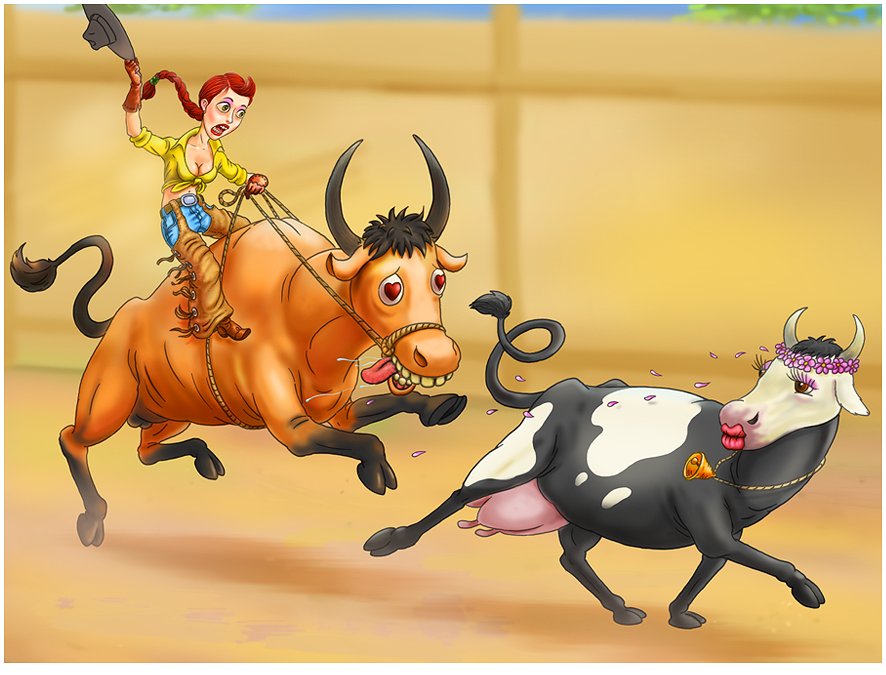 NikolaiSureen's tweet photo. When love hits you harder than the rodeo itself! 🤠🐂💔 Standard day on the farm.
#rodeo #cowboy #texas #countrylife #bullriding #cowboyart #humor #cartoon #digitalart #illustration #funnyart https://t.co/c629M7Mi5v