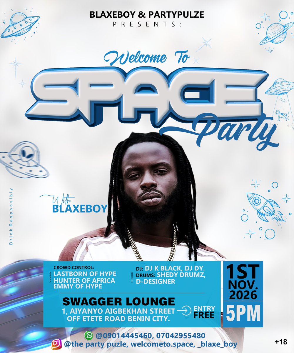BlaxeBoy_'s tweet photo. Welcome to space Benin city 🔜🔜 https://t.co/b37EDaiWJp