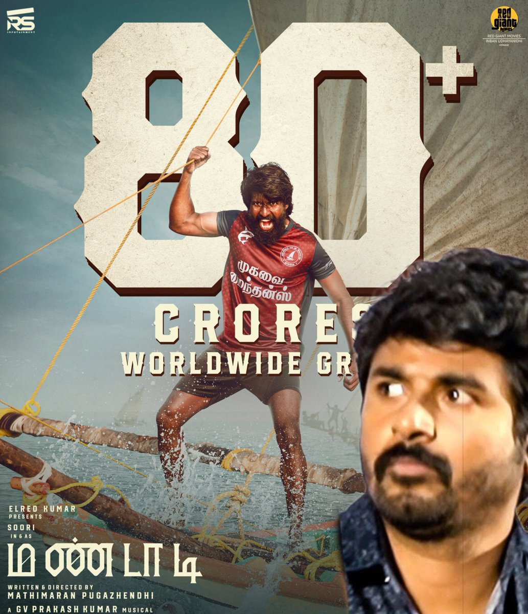 CrazRohit_'s tweet photo. Soori is #Mandaadi Crossed sk's last two Flims Tn collection 🙀🔥🔥

Aura &amp; Boxoffice wise @Siva_Kartikeyan soori keela dhan😂😂🔥

#Seyon https://t.co/jpQ9hwzDH0