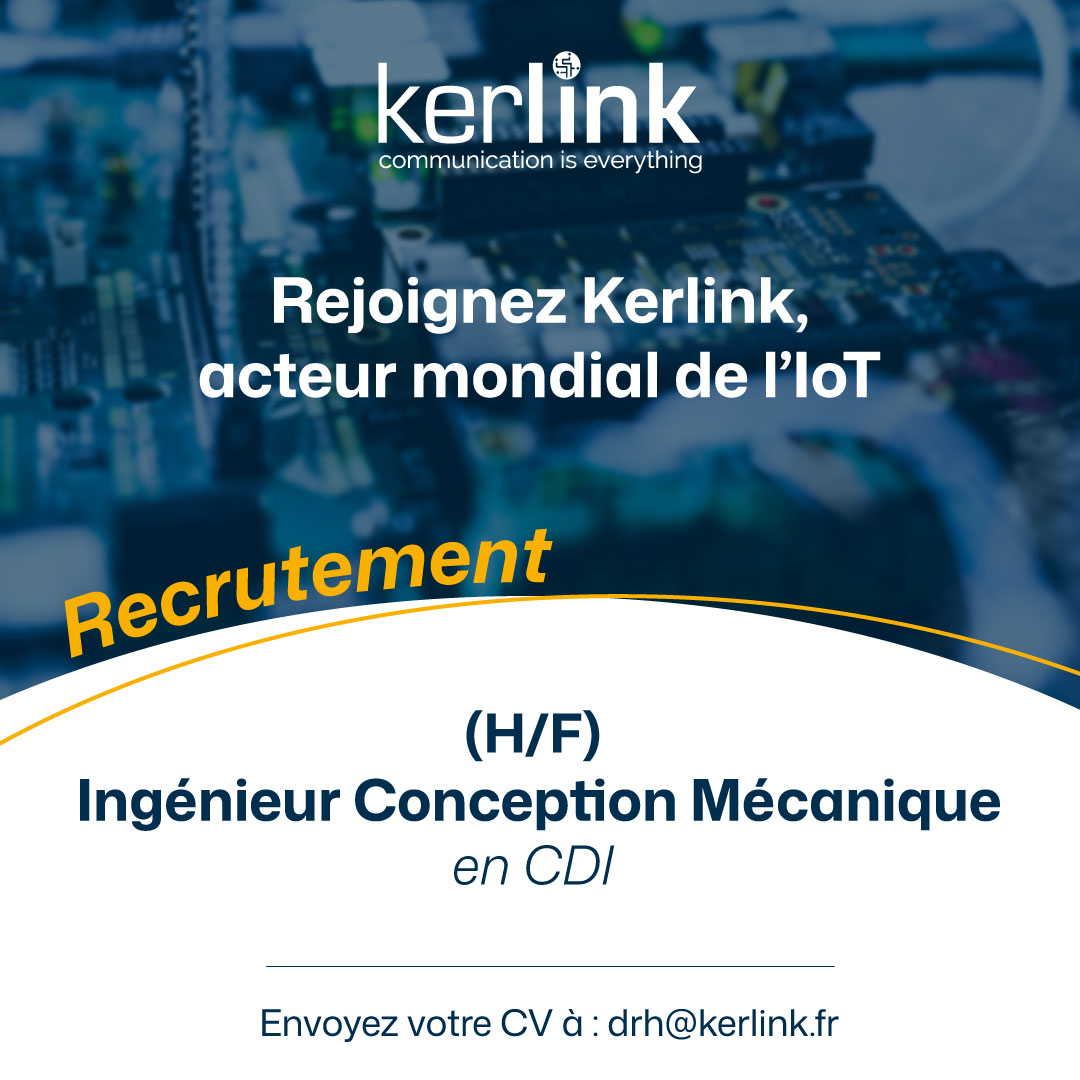 kerlink_news's tweet photo. Rejoignez l'aventure Kerlink en tant qu'𝗜𝗻𝗴𝗲́𝗻𝗶𝗲𝘂𝗿 𝗖𝗼𝗻𝗰𝗲𝗽𝘁𝗶𝗼𝗻 𝗠𝗲́𝗰𝗮𝗻𝗶𝗾𝘂𝗲 ! (H/F)

📍𝐂𝐃𝐈 - Poste à pourvoir à Thorigné-Fouillard (35)

➡️Consultez l'offre ici : https://t.co/bvT1kEZV9Z

#recrutement #rennes #ingénieur https://t.co/zMC4IeP8bQ