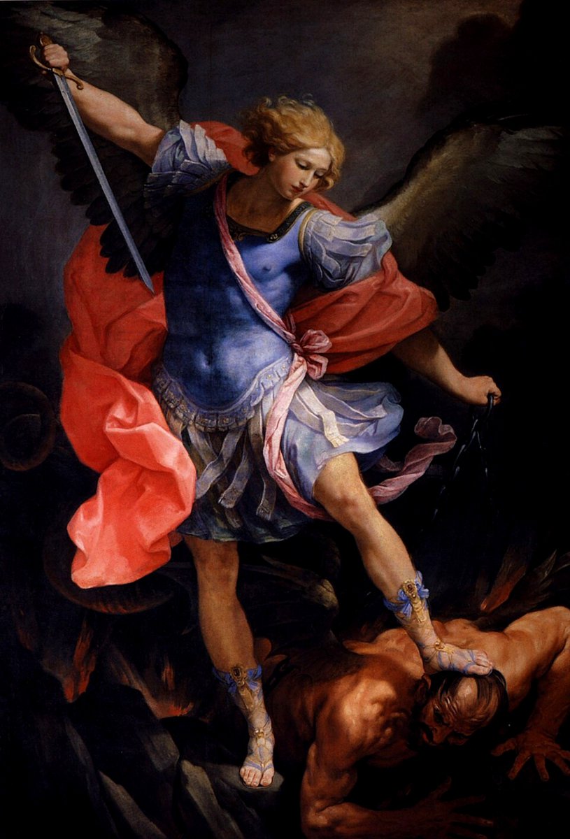nikolausmella's tweet photo. J. S. #Bach composed the #ChurchCantata, Es erhub sich ein Streit, #BWV 19, in #Leipzig, for the Feast of Saint Michael, and it was performed, for the 1st time, on this day, 29th September 1726. 🍁 ⛪
🖼️: Archangel Michael defeats Satan. Guido Reni (1575–1642), circa 1630-1635. https://t.co/6Oq0kHZXcC