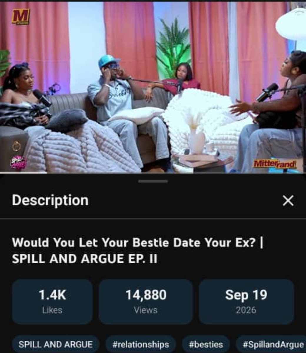 GertrudeKwakye2's tweet photo. Royals and lovers of Oheneba 
Please let's get these videos to 12k and 15k views 
The UNSAID episode 1 and 
Spill and Argue episode 2, please 🙏 

ANTICIPATE UNSAID PART 6
OHENEBA THE ICON

#DennisOhenebaMitterrand
#OhenebaXUnsaid https://t.co/4i8PvLBPlT