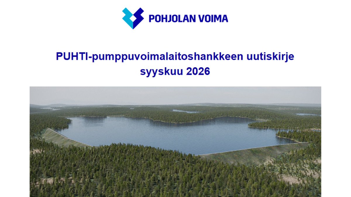 PVOVesivoima's tweet photo. Puhti-#pumppuvoima'laitoshankkeemme syyskuun uutiskirje kertoo ympäristövaikutusten arvioinnin eli YVA:n etenemisestä. Avaamme olennaisimpia YVA-havaintoja juttusarjassa syksyn kuluessa verkkosivuilla, Facebookissa ja uutiskirjeessä. https://t.co/zcbCNc6YdB  #PVOVesivoima https://t.co/jPvWSeMOjw