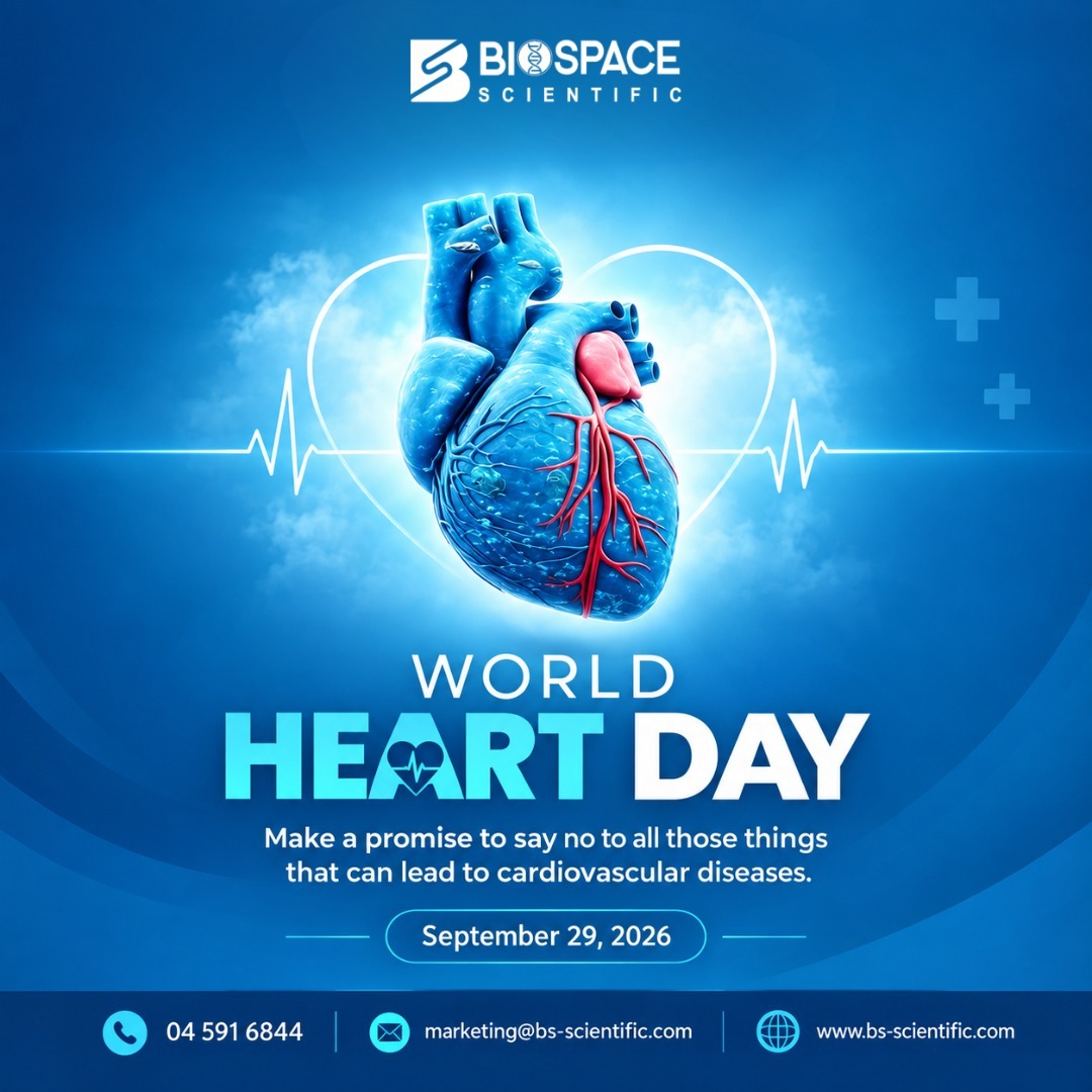 biospace_01's tweet photo. Happy World Heart Day from BioSpace Scientific!

This World Heart Day 2026, let’s take a moment to recognise the importance of heart health, awareness, and scientific innovation.
.
.
Happy World Heart Day!
Visit Website: https://t.co/13HJb5IJg4
#WorldHeartDay #WorldHeartDay2026 https://t.co/AsKWCBAbaO