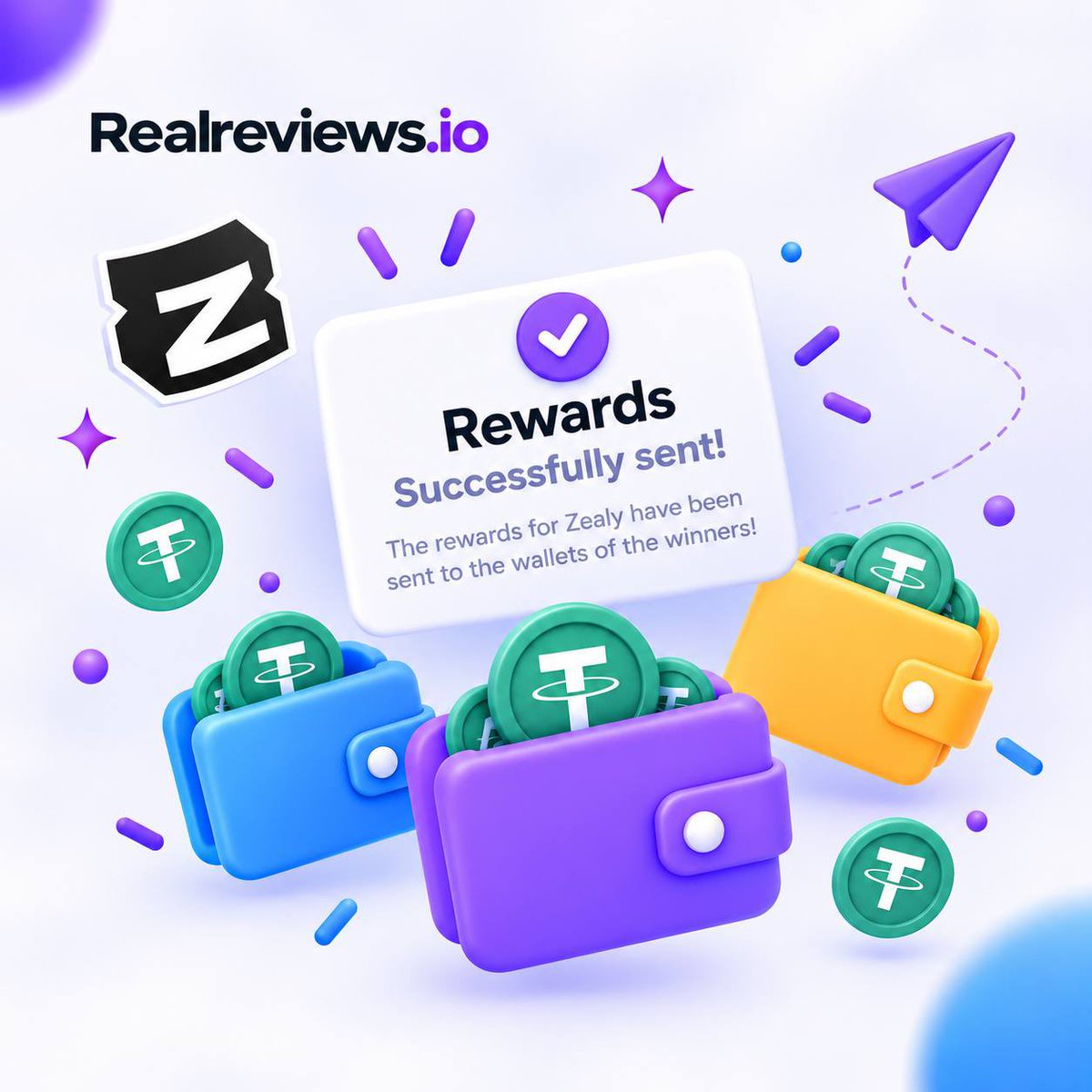 Realreviews_io's tweet photo. Congratulations to the winners, the rewards have been successfully sent!

the #RealReviews Sprint has officially ended. who knows…maybe a new one will be coming soon! 👀

stay tuned for announcements here! https://t.co/SZrP2zQKIC