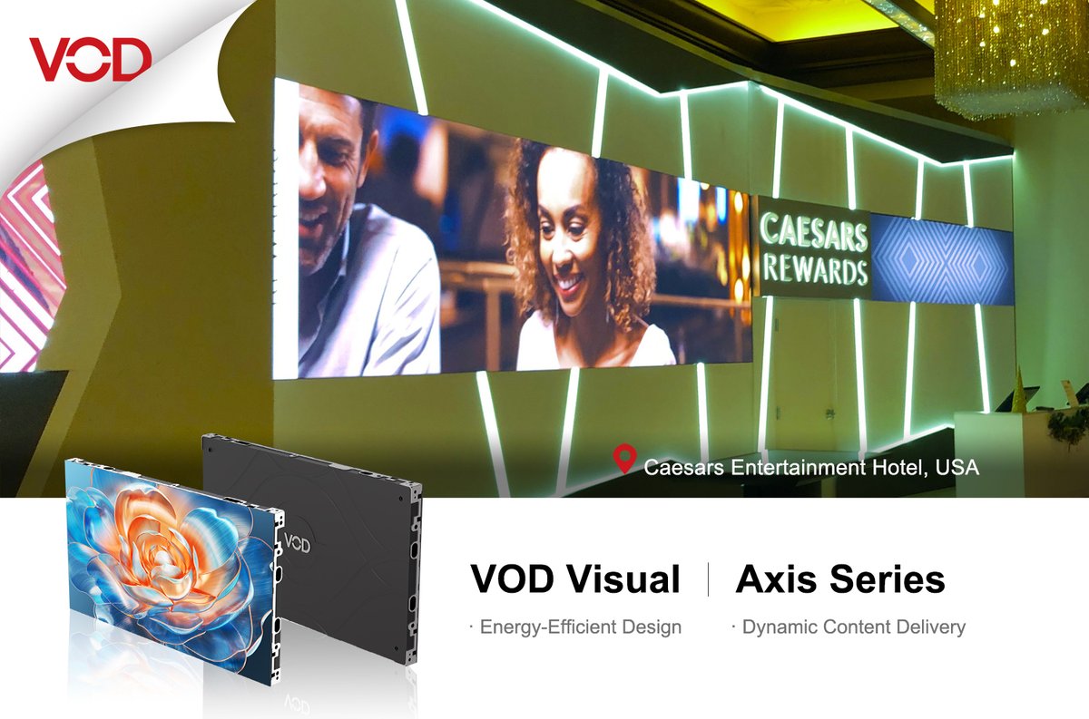 VOD__Visual's tweet photo. Case Study | Elevating luxury hospitality experiences with VOD Visual Inc. fine-pitch LED displays! ✨
#VODVisual #CaseStudy #CaesarsEntertainment #HospitalityTech #FinePitchLED #ProAV #DigitalSignage #LuxuryHotels #HotelDesign https://t.co/ykPdpWjBpQ
